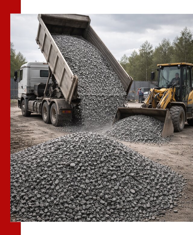 Доставка и продажа щебня гранитного в Карпинске