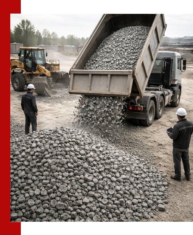Доставка гранитного щебня фракции 20-40 в Карпинске