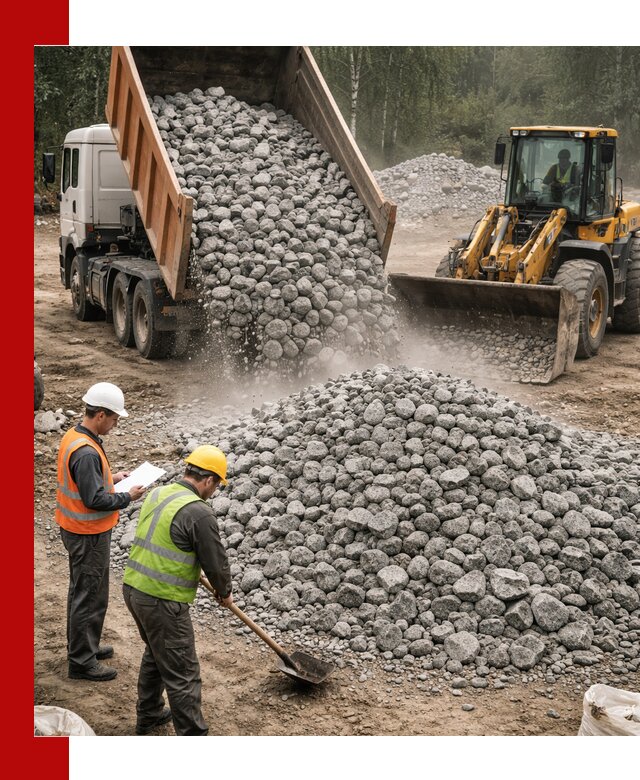 Гранитный щебень фракция 70-150 доставка в Карпинске