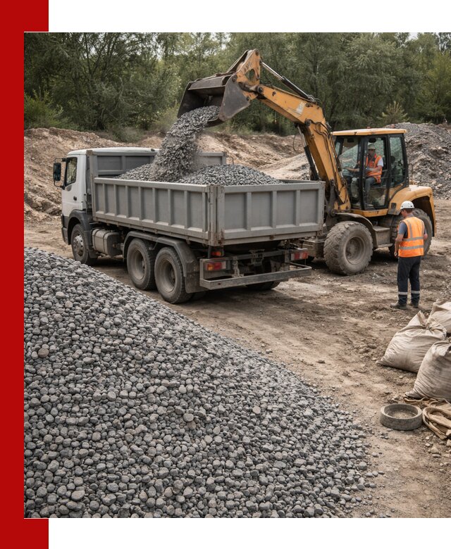 Доставка гравийного щебня в Карпинске оптом и в розницу