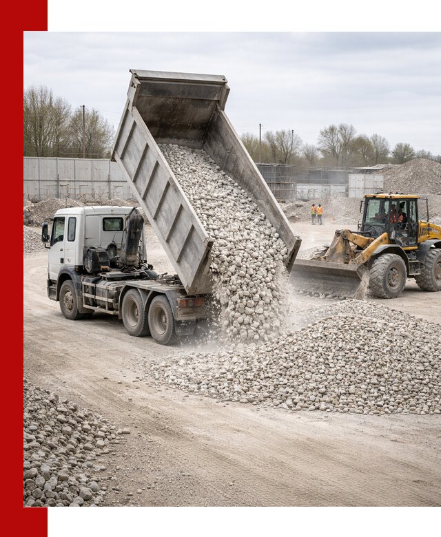 Доставка и продажа известнякового щебня в Карпинске