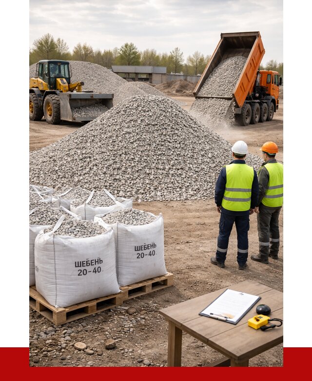 Известняковый щебень 20-40 в Карпинске от 2156 р. ПРОНЕРУДКпн