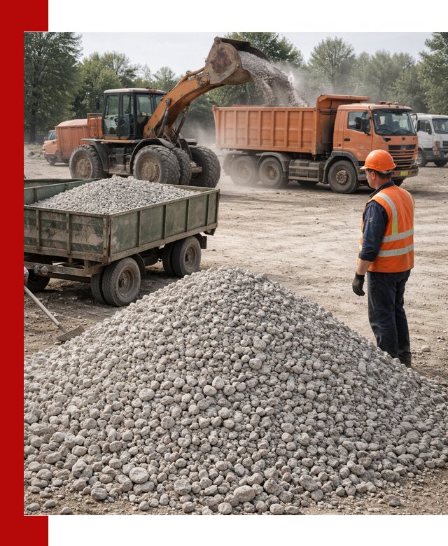 Доставка известнякового щебня фракция 20–40 в Карпинске