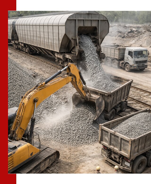 Доставка железнодорожного щебня в Карпинске крупными партиями быстрого отгруза