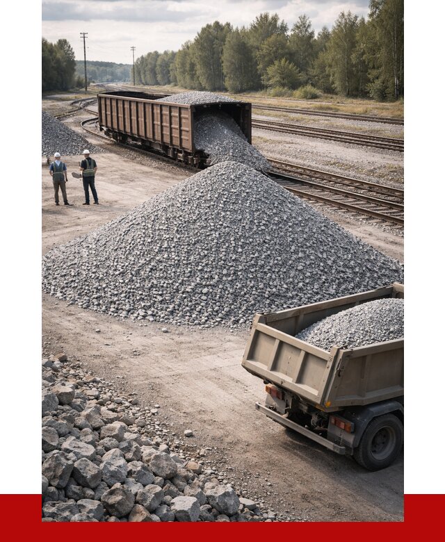 Железнодорожный щебень 20-60 в Карпинске от 1746 р. | ПРОНЕРУДКпн