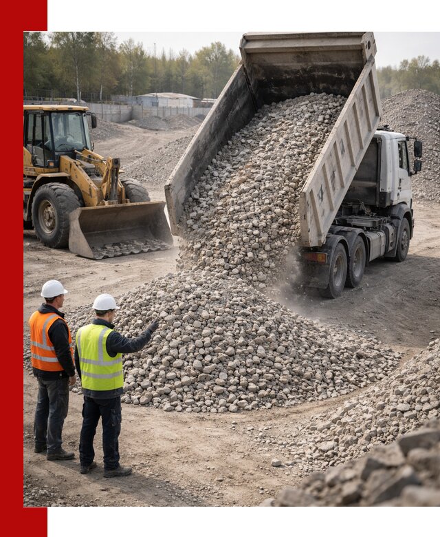 Вторичный щебень фракция 40–70 доставка в Карпинске