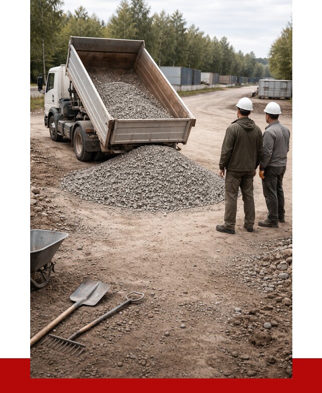 Бетонный щебень фракция 5-20 в Карпинске от 3286 р., ПРОНЕРУДКпн