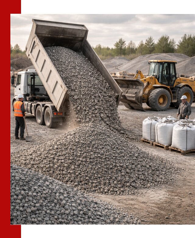 Бетонный щебень фракция 5–20 с доставкой в Карпинске
