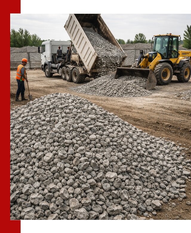 Доставка бетонного щебня фракции 40-70 в Карпинске