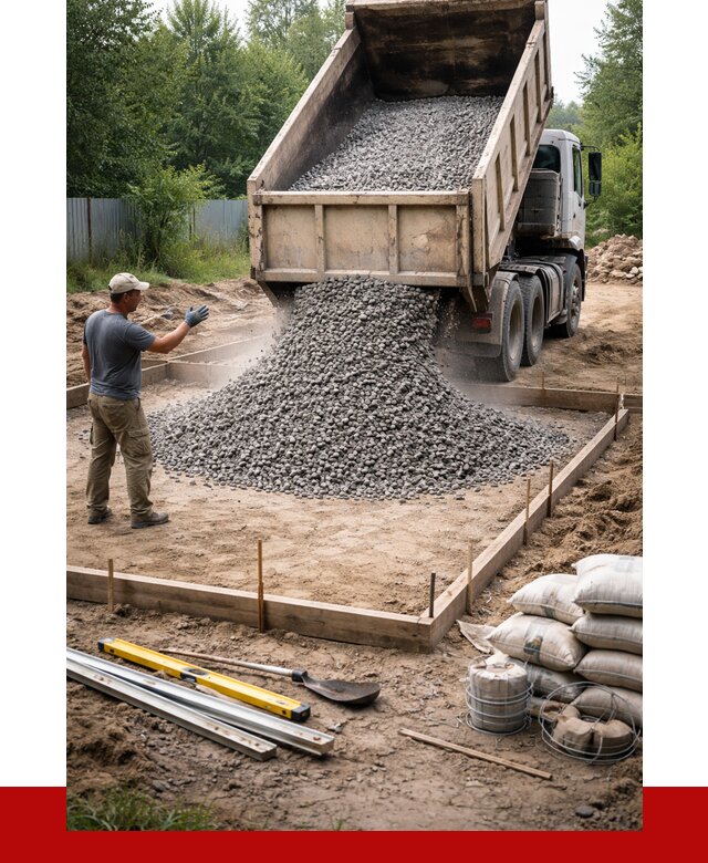 Купить щебень для фундамента в Карпинске от 4621 р. | ПРОНЕРУДКпн