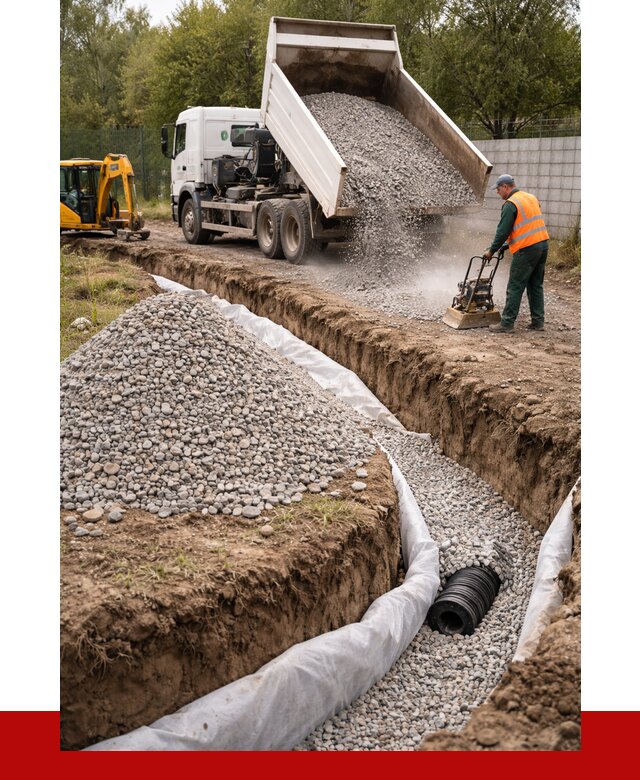 Щебень для дренажа в Карпинске от 1900 р., ПРОНЕРУДКпн доставка