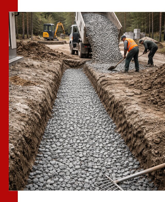 Щебень для дренажа с доставкой в Карпинске высокого качества