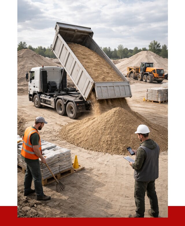 Карьерный песок с доставкой в Карпинске от 3696 р. ПРОНЕРУДКпн