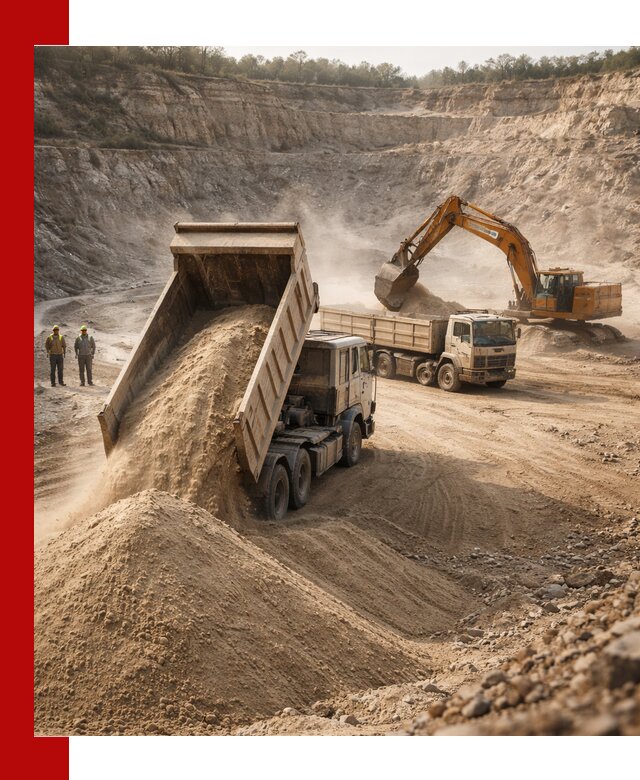 Карьерный песок навалом с доставкой в Карпинске