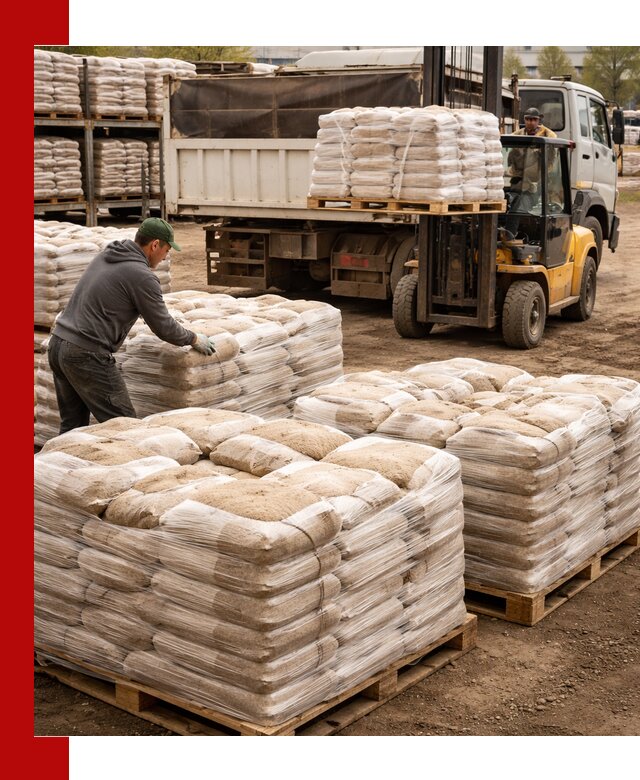 Карьерный песок в мешках с доставкой в Карпинске