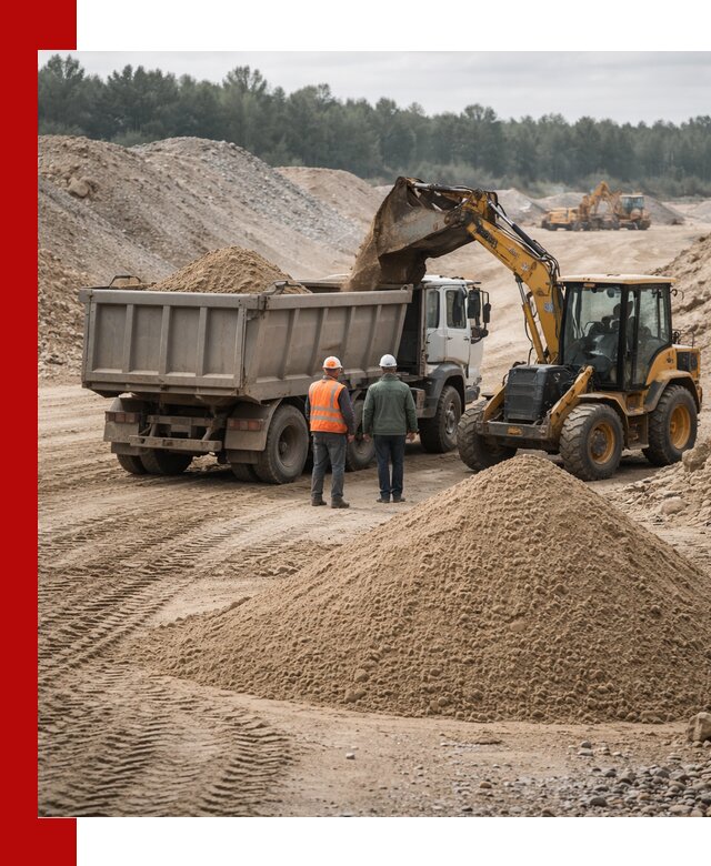 Карьерный среднезернистый песок с доставкой в Карпинске