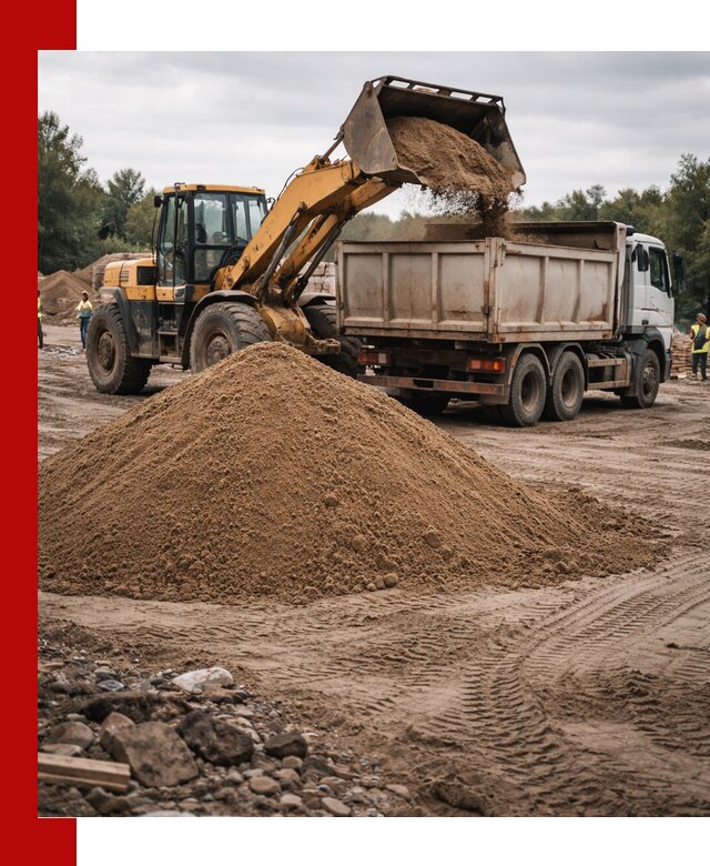 Доставка речного песка навалом в Карпинске быстро и выгодно