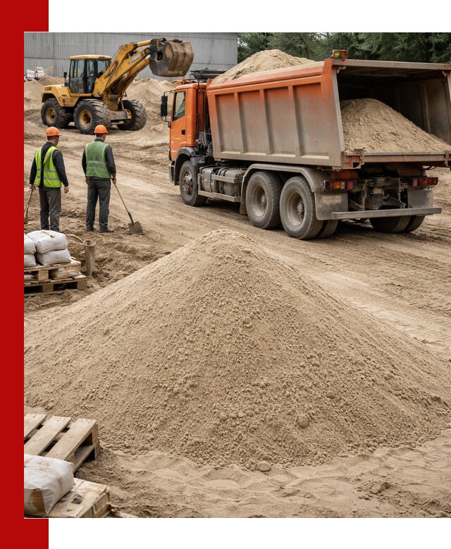 Доставка и продажа мытого речного песка в Карпинске