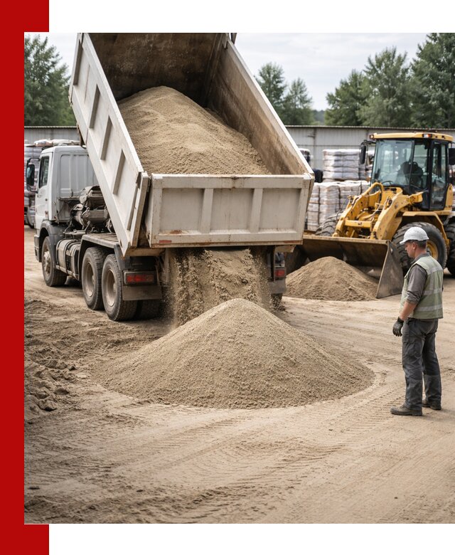 Поставка и доставка песка для бетона в Карпинске