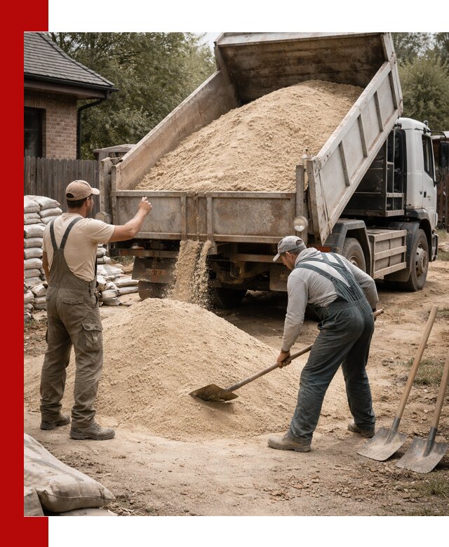 Песок для штукатурки с доставкой в Карпинске качественный и чистый