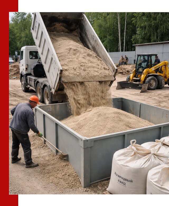 Кварцевый песок для фильтра в Карпинске — доставка и качество