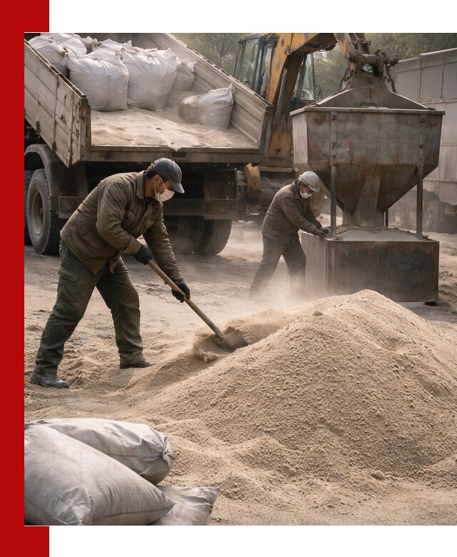 Кварцевый песок для пескоструя в Карпинске — доставка и качество