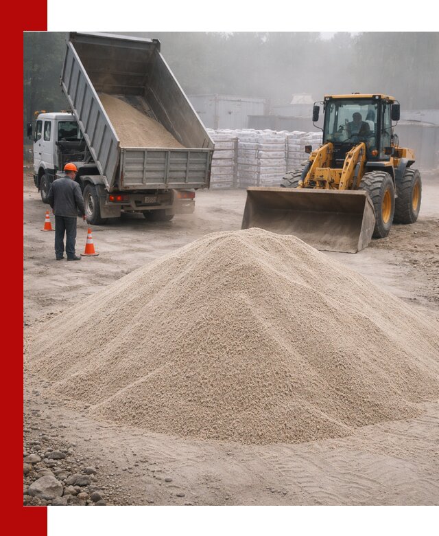 Кварцевый песок фракция 0–8 для стройработ в Карпинске