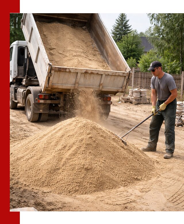 Доставка сухого песка самосвалами в Карпинске