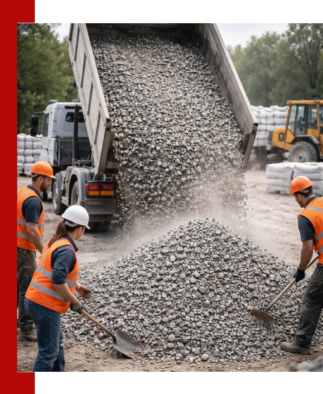 Доставка гравия и камня в Карпинске оптом и в розницу
