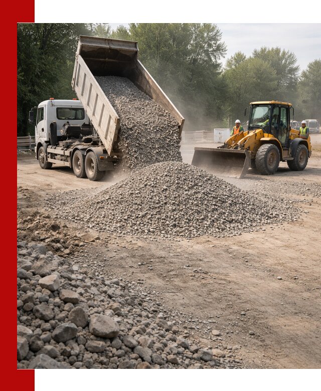 Гравий фракция 5–20 доставка в Карпинске оптом и в розницу