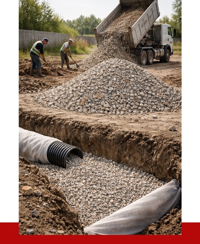 Гравий для дренажа в Карпинске от 2259 р., доставка ПРОНЕРУДКпн