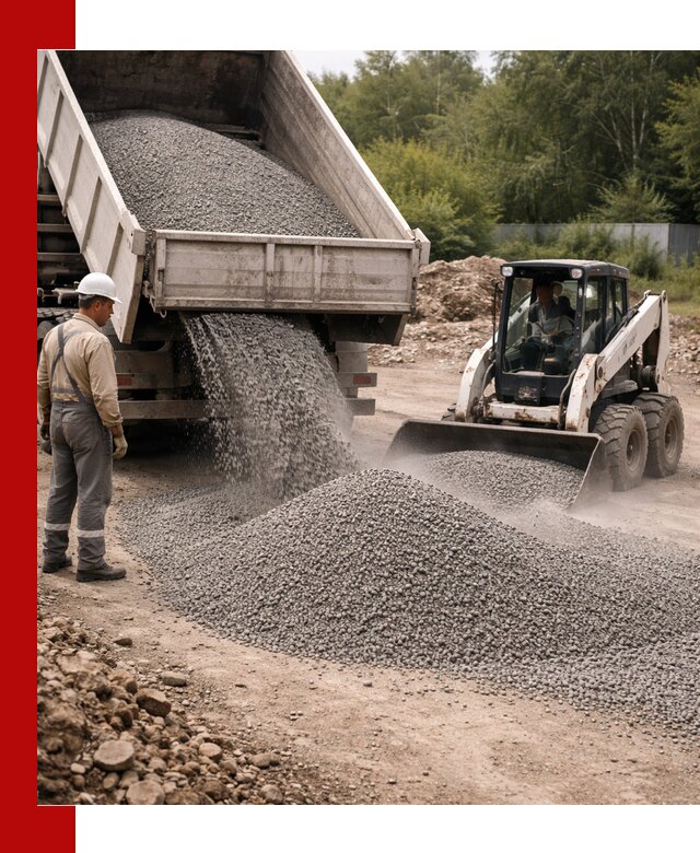 Доставка гравийного отсева 0-5 в Карпинске оптом и в розницу