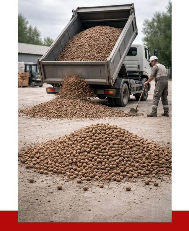 Керамзит с доставкой в Карпинске от 4313 р. за м3 | ПРОНЕРУДКпн