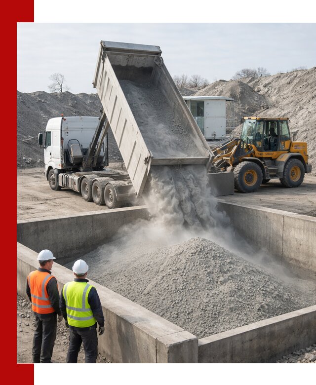 Доставка цемента навалом в Карпинске крупными партиями