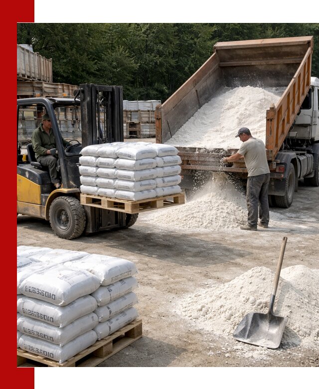 Доставка строительной извести оптом и в розницу в Карпинске