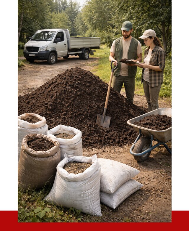 Купить грунт с доставкой в Карпинске от 4621 р. за м3 | ПРОНЕРУДКпн