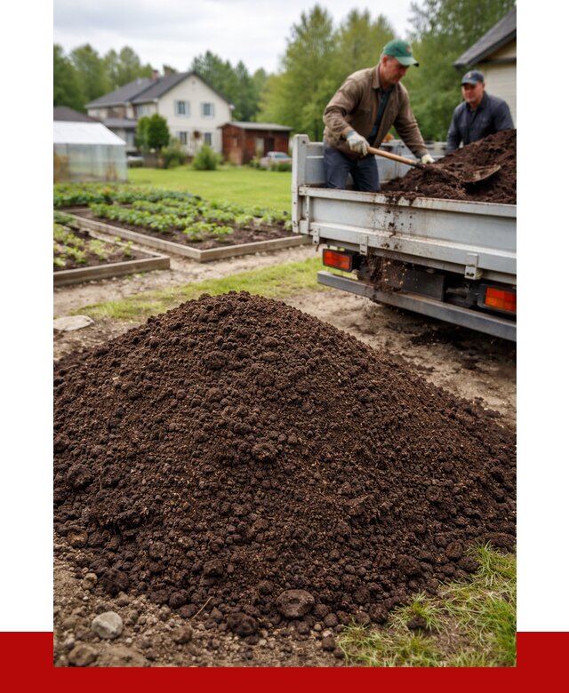 Плодородный грунт в Карпинске с доставкой от 4313 р. | ПРОНЕРУДКпн