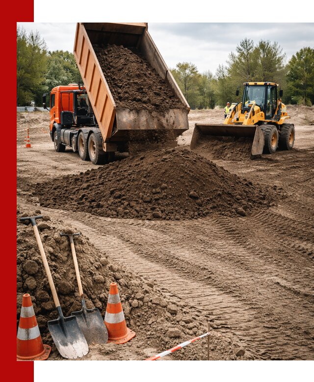 Поставка и доставка планировочного грунта в Карпинске