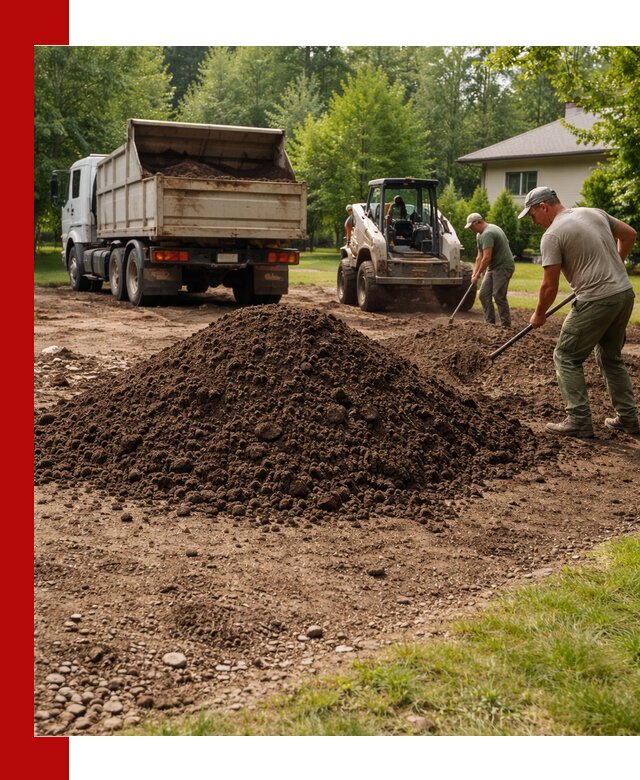 Доставка и укладка грунта для газона в Карпинске