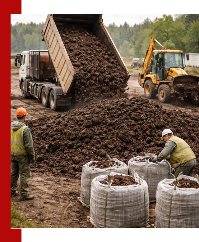 Доставка нейтрального торфа в Карпинске оптом и в розницу