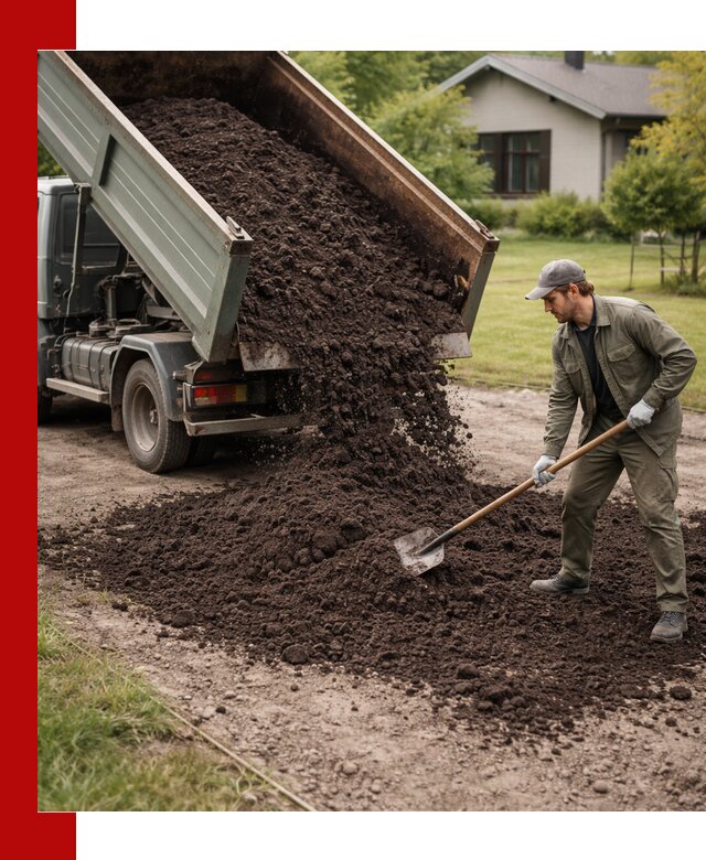 Чернозем для газона с доставкой в Карпинске быстро и качественно