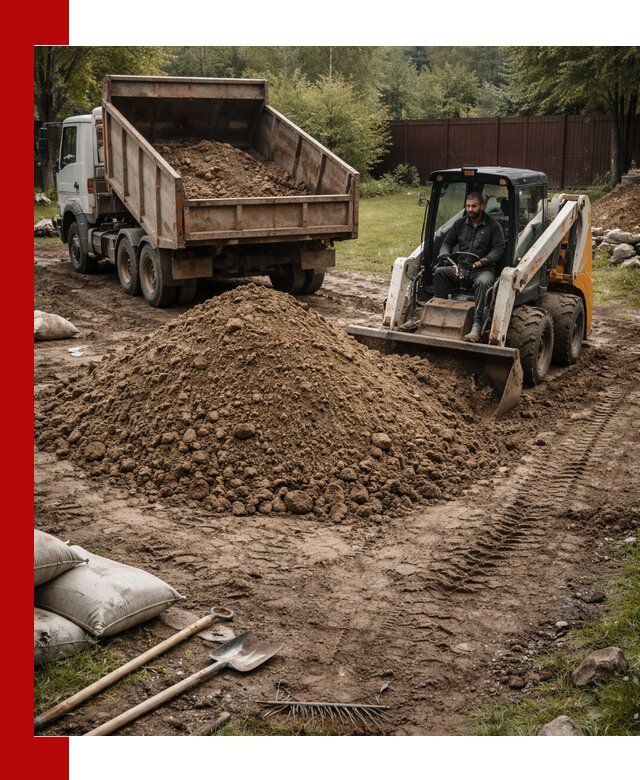 Суглинок для планировки участков в Карпинске с доставкой и выгрузкой