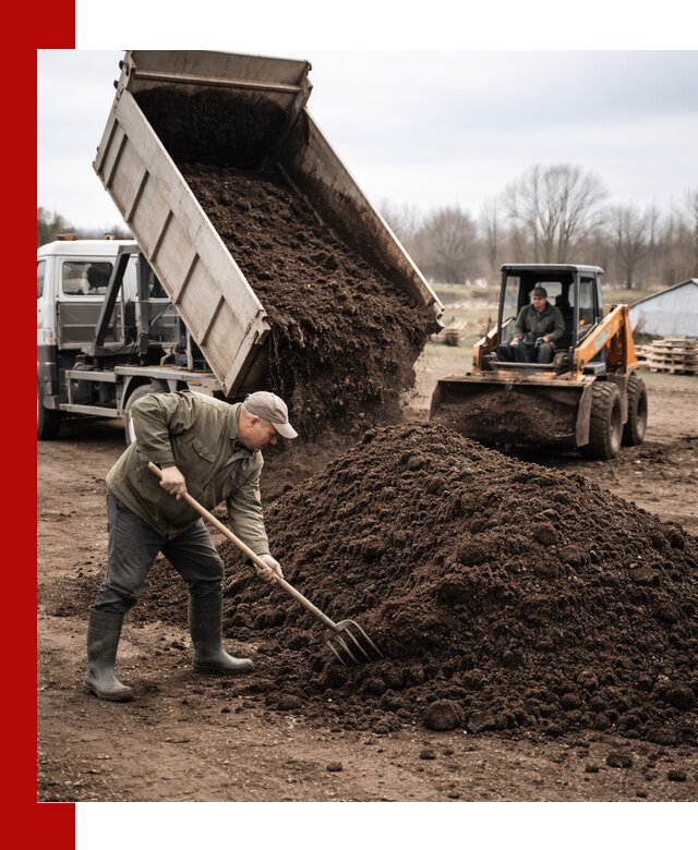 Доставка и продажа перегноя в Карпинске быстро и дешево