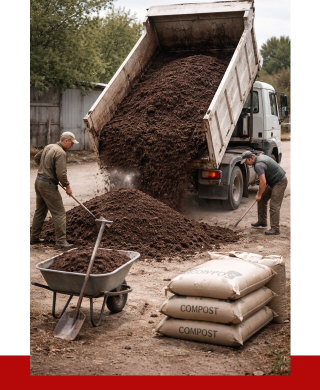 Купить компост в Карпинске от 4313 р. за куб с доставкой | ПРОНЕРУДКпн