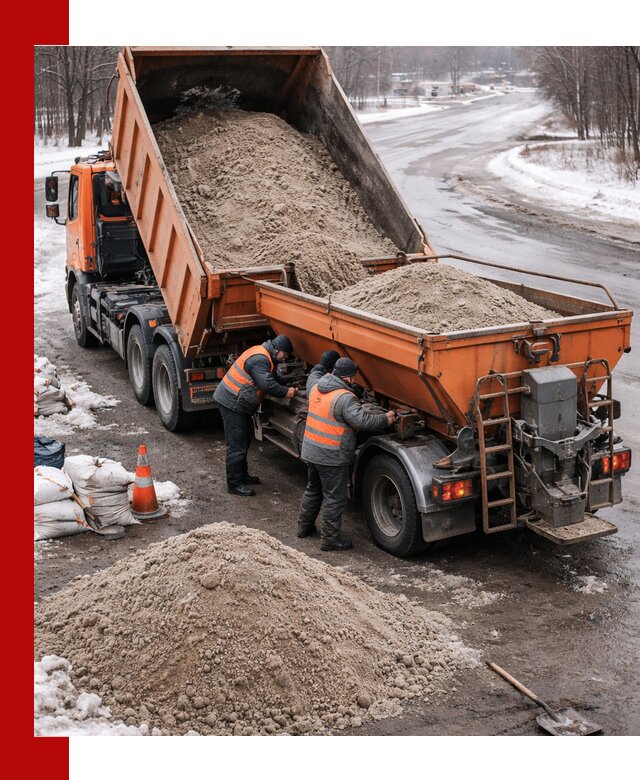 Поставка и вывоз пескосоля в Карпинске оптом и в розницу
