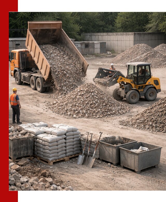 Вторичные материалы для отсыпки в Карпинске — поставка и доставка