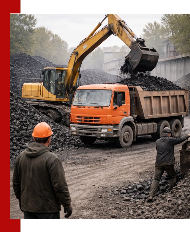 Доставка угля автотранспортом в Карпинске быстро и выгодно