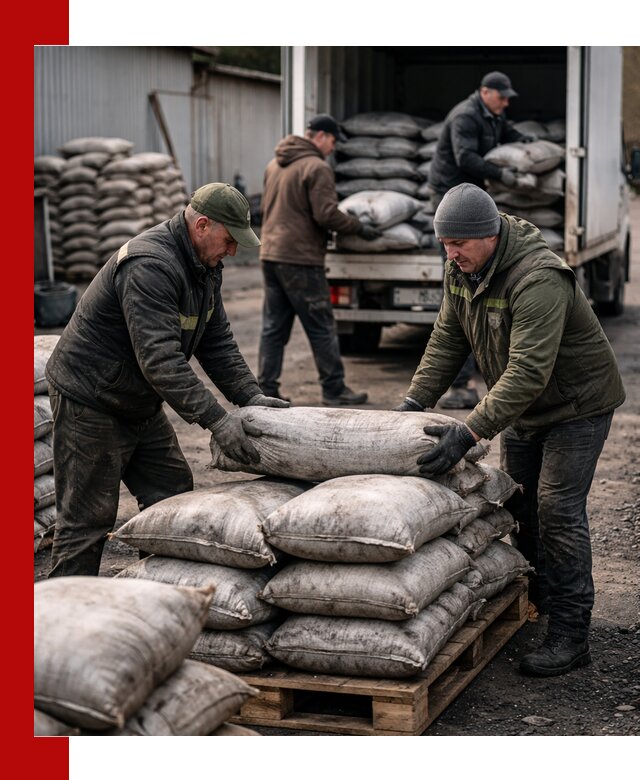 Доставка угля в мешках по выгодным ценам в Карпинске