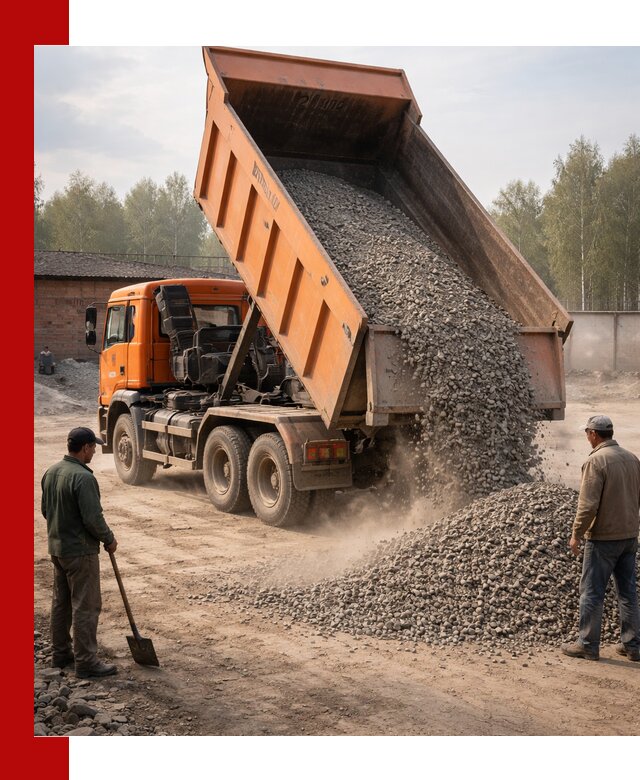 Доставка самосвалом 20 м3 в Карпинске быстро и надежно