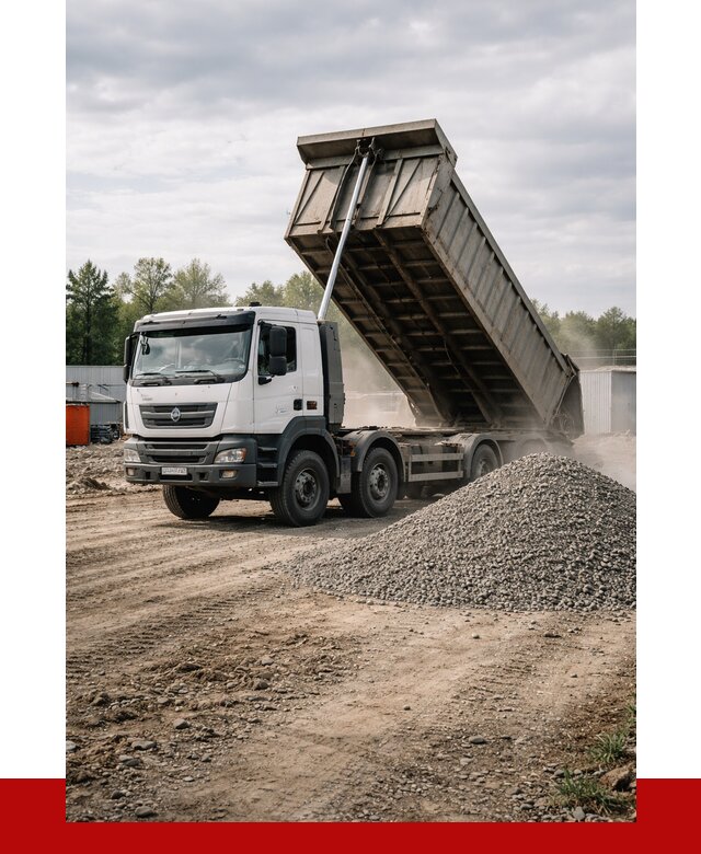 Доставка самосвалом 40 кубов в Карпинске от 9241 р. | ПРОНЕРУДКпн